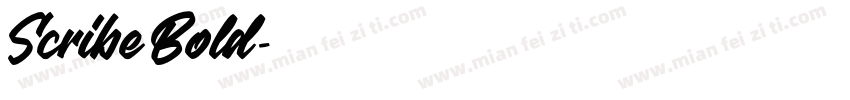 Scribe Bold字体转换